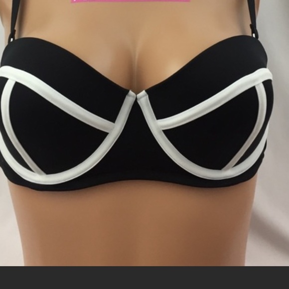 Victoria Secret Color Block push up Bandeau top - Picture 1 of 6